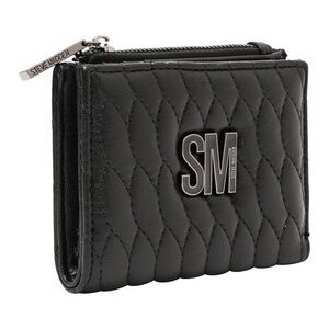 Steve Madden Black Quilted Card Holder